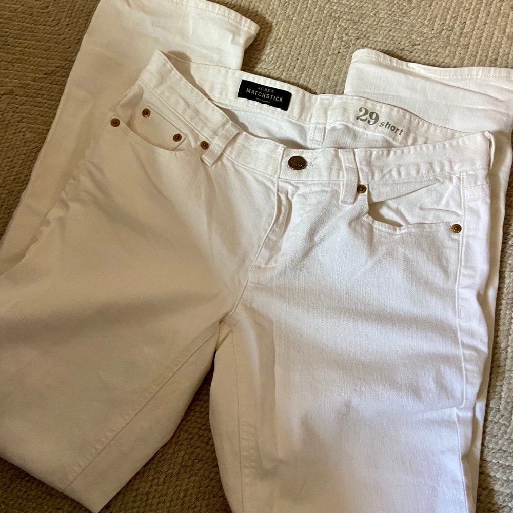 White Matchstick jeans, short